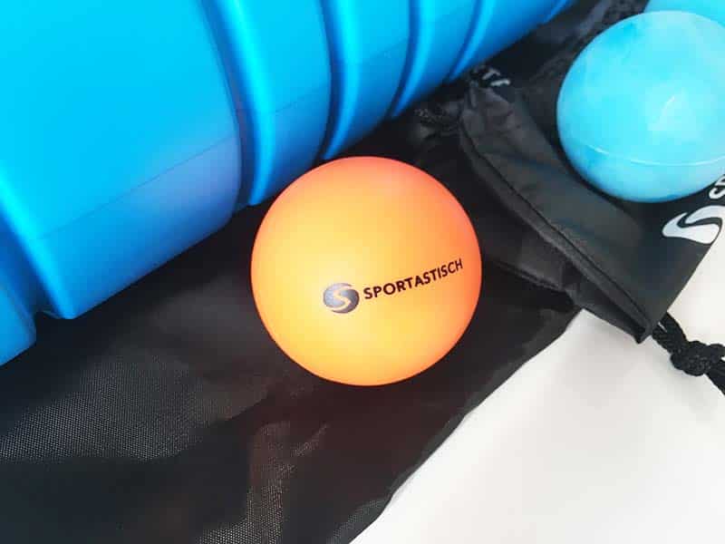 Faszienrolle Test Sportastisch Let´s Roll Massageball Orange
